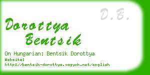 dorottya bentsik business card